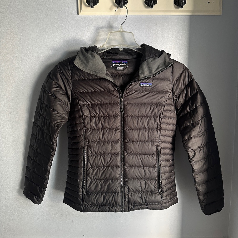 Patagonia Women’s Black Down Hoody Jacket - Small - Excellent Condition